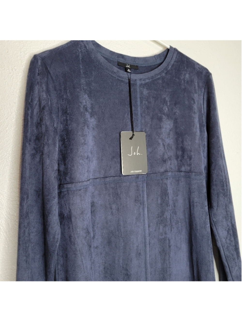 Anthro Joh Aurora Long Sleeved Tunic Dress in Navy Blue Women's Size Small - Picture 3 of 14